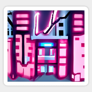 Abstract Neon Concept Sticker